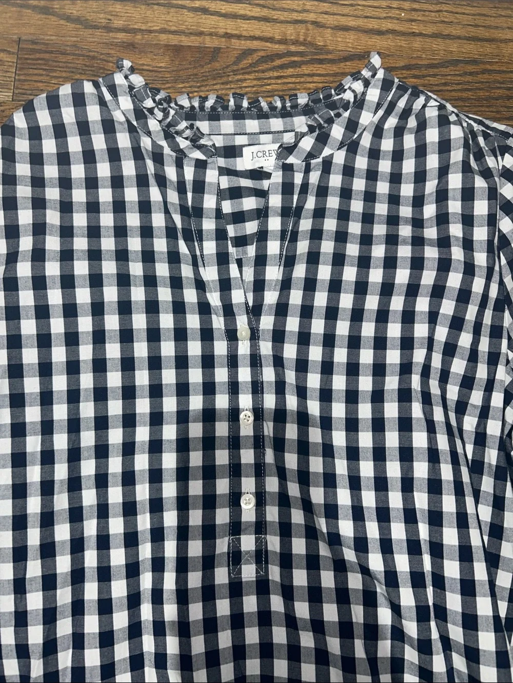 J. Crew lightweight gingham